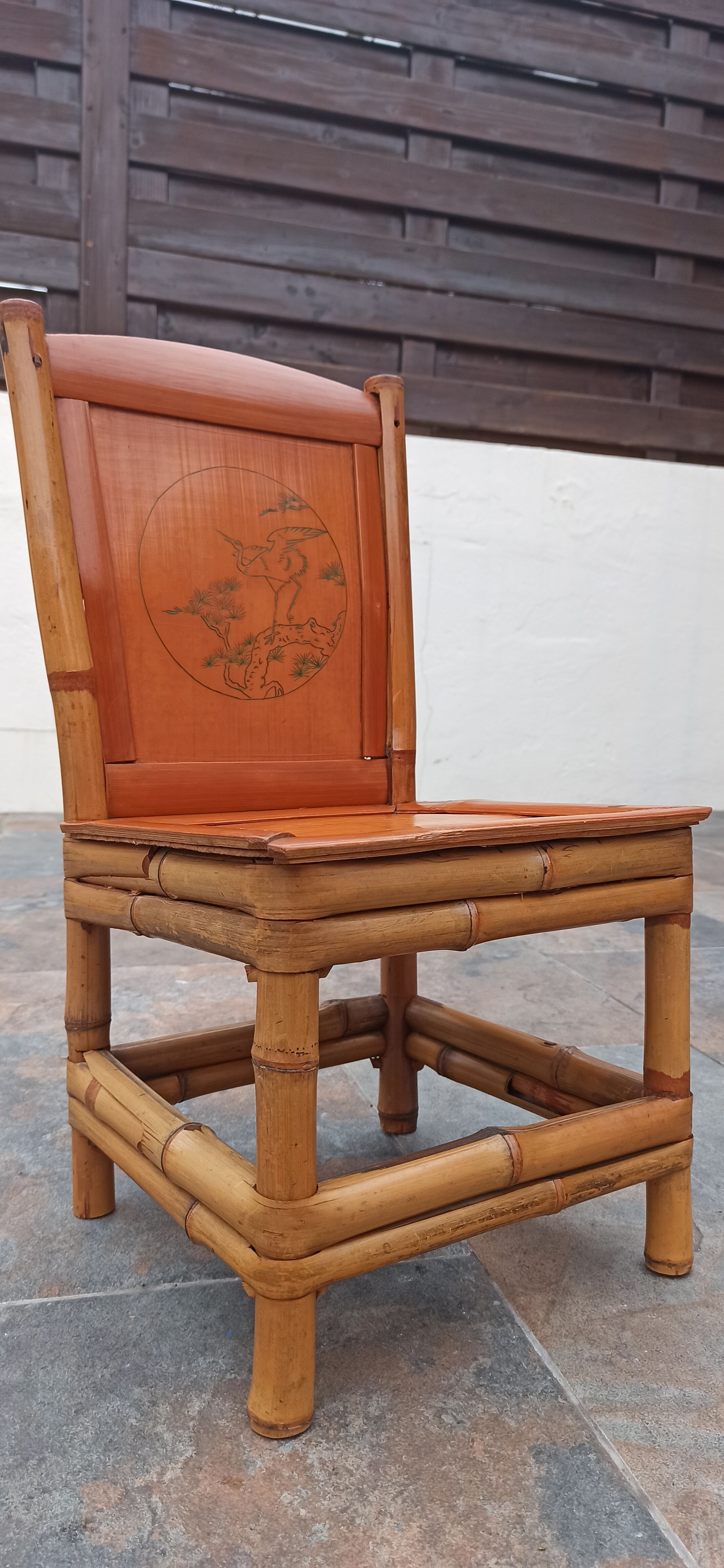 Vintage bamboo chair