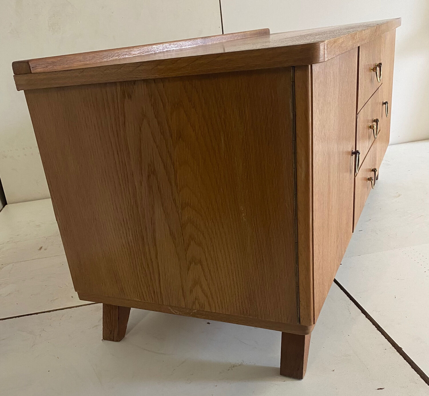 Vintage chest of drawers feet compass