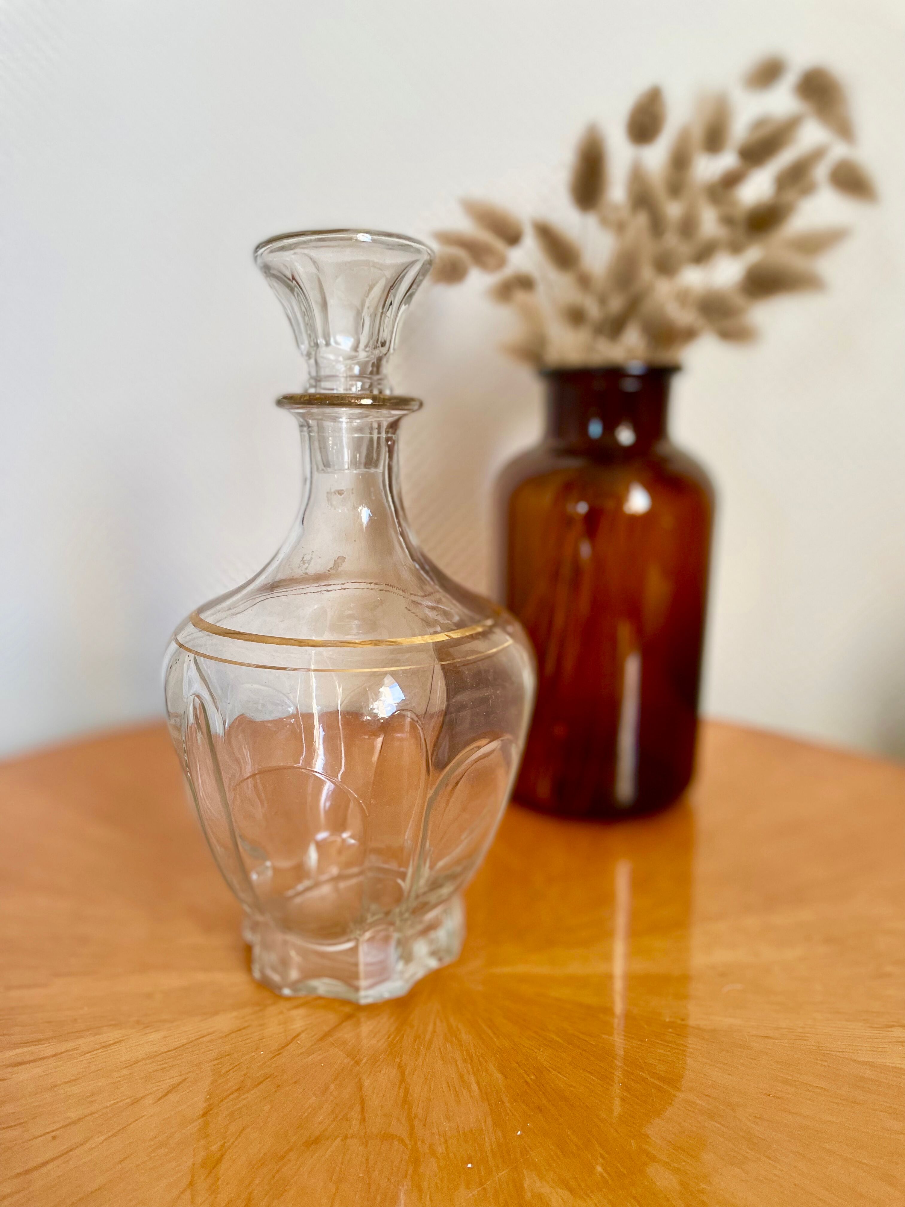 Glass crystal decanter