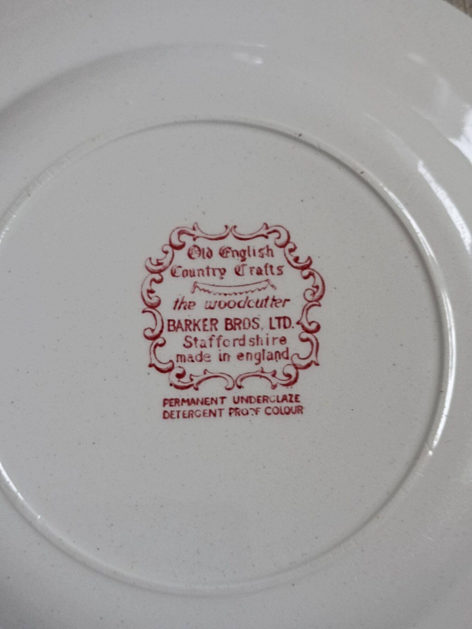 Staffordshire cups, saucers, plates and milk jar