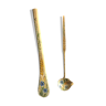 Wooden spoon and ladle