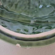 Important cabbage soup tureen and its vintage earthenware dish.