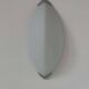 Pair of vintage wall lights, chrome and sandblasted glass, Italy 1980.