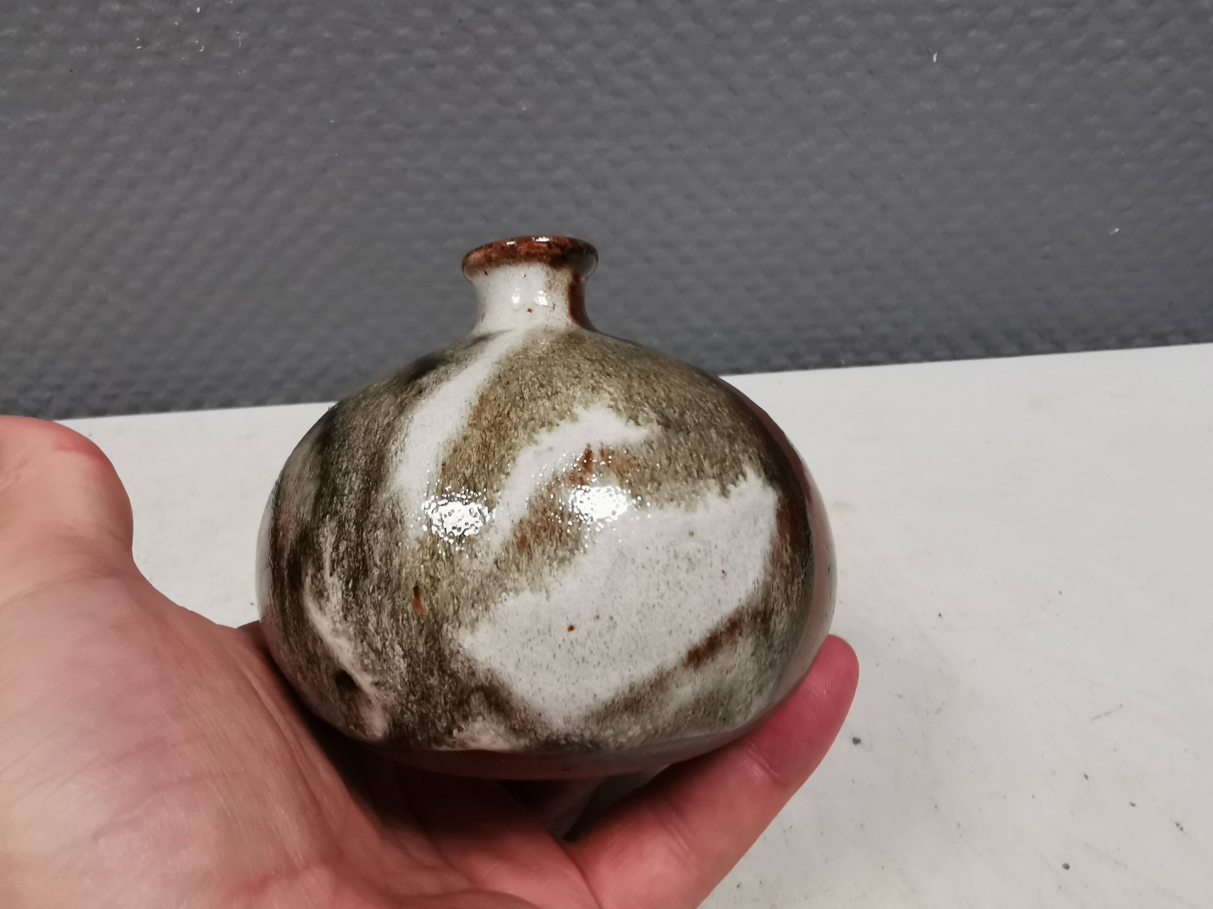 Miniature vase from Danish Waldorff ceramics 1970-80s.