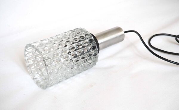 Suspension mid-century tube verre