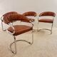 Ensemble de 4 chaises Giotto Stoppino des années 1970