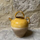 Crucible in glazed earthenware