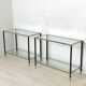Pair of Jansen Vintage 1970s console tables or side tables