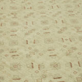 Hand-knotted persian antique 1970s 285 cm x 372 cm beige wool carpet
