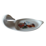 Duck-shaped foie gras dish, Sologne porcelain
