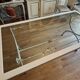 Dining table & 6 white wrought iron chairs Roche Bobois romantic style