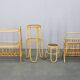 Mid-century European rattan accessories set with tables and magazine racks, 1960s