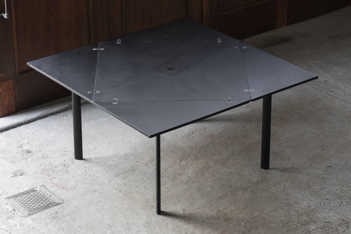 Origami dining table, Italy, 1980s