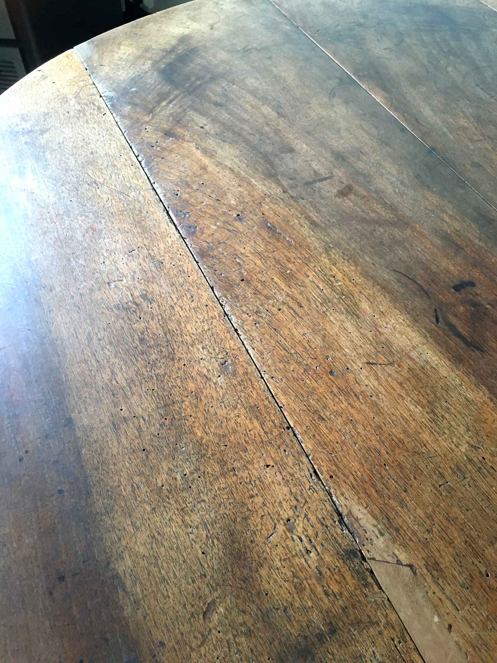 Antique shutter table in solid wood
