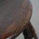 Antique English Windsor stool from the 18th century with a great patina