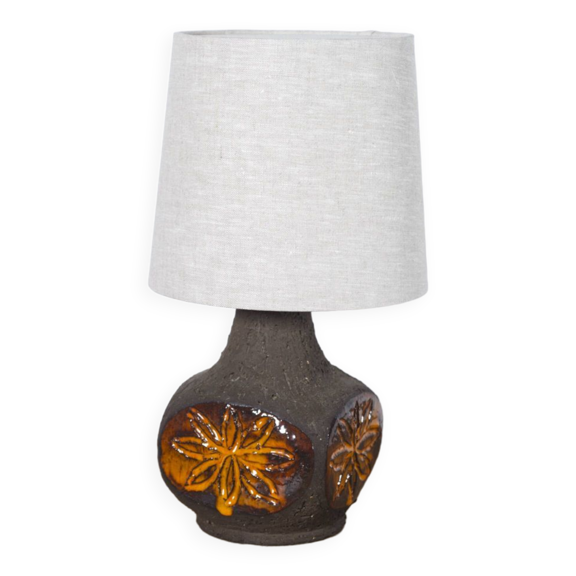 Lampe de table en céramique Løvemose, Danemark, années 1960.