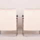 Pair of white Bauhaus armchairs - 1930s Czechia
