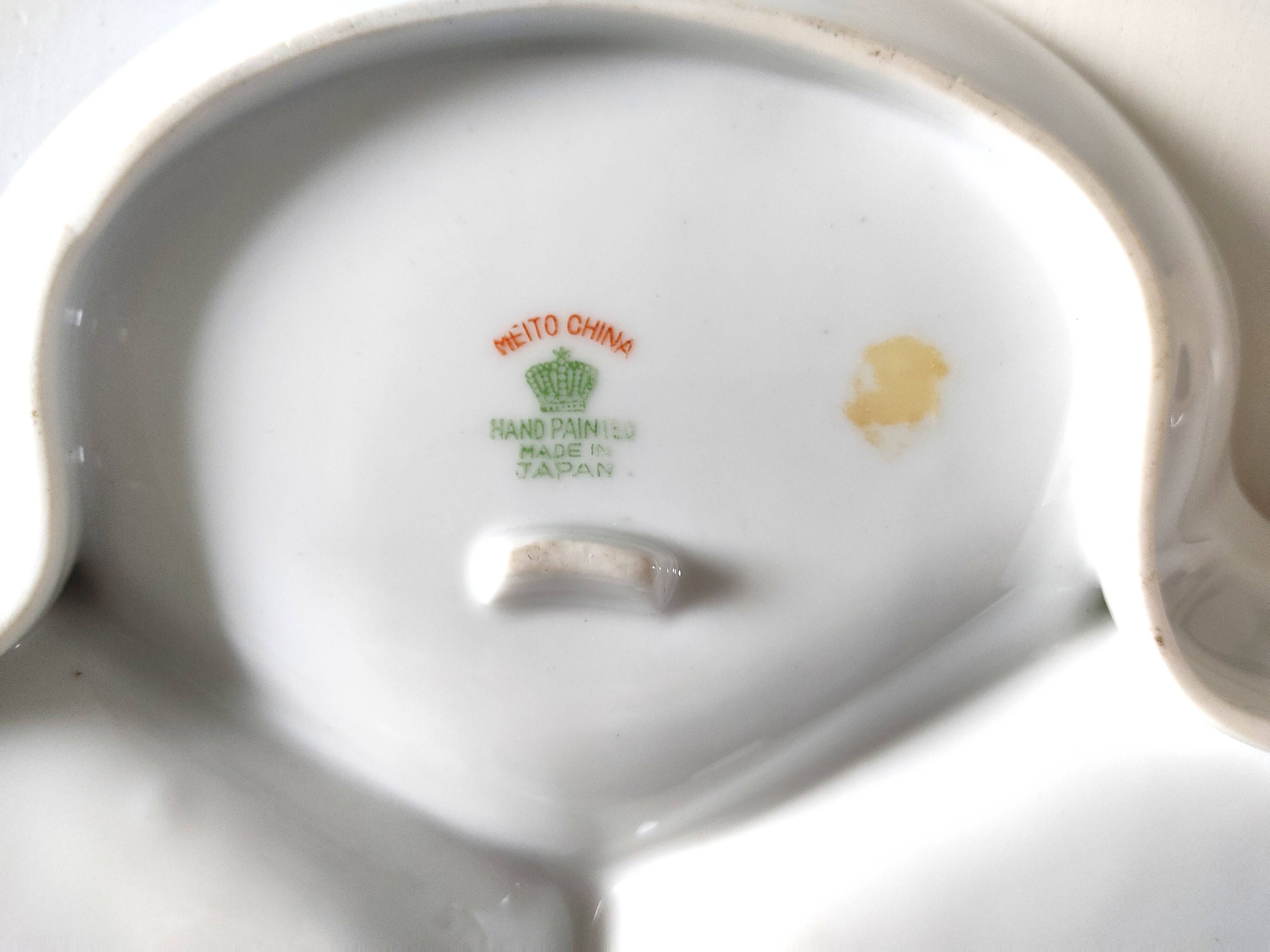 Two Meito China Japanese porcelain dishes