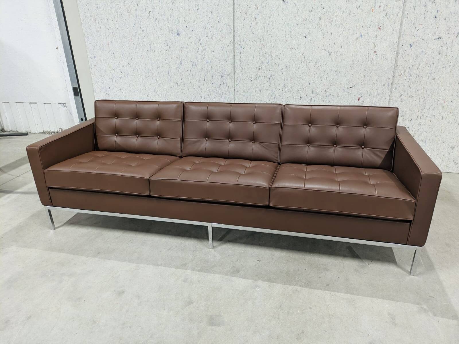 Florence Knoll Sabrina Leather Sofa