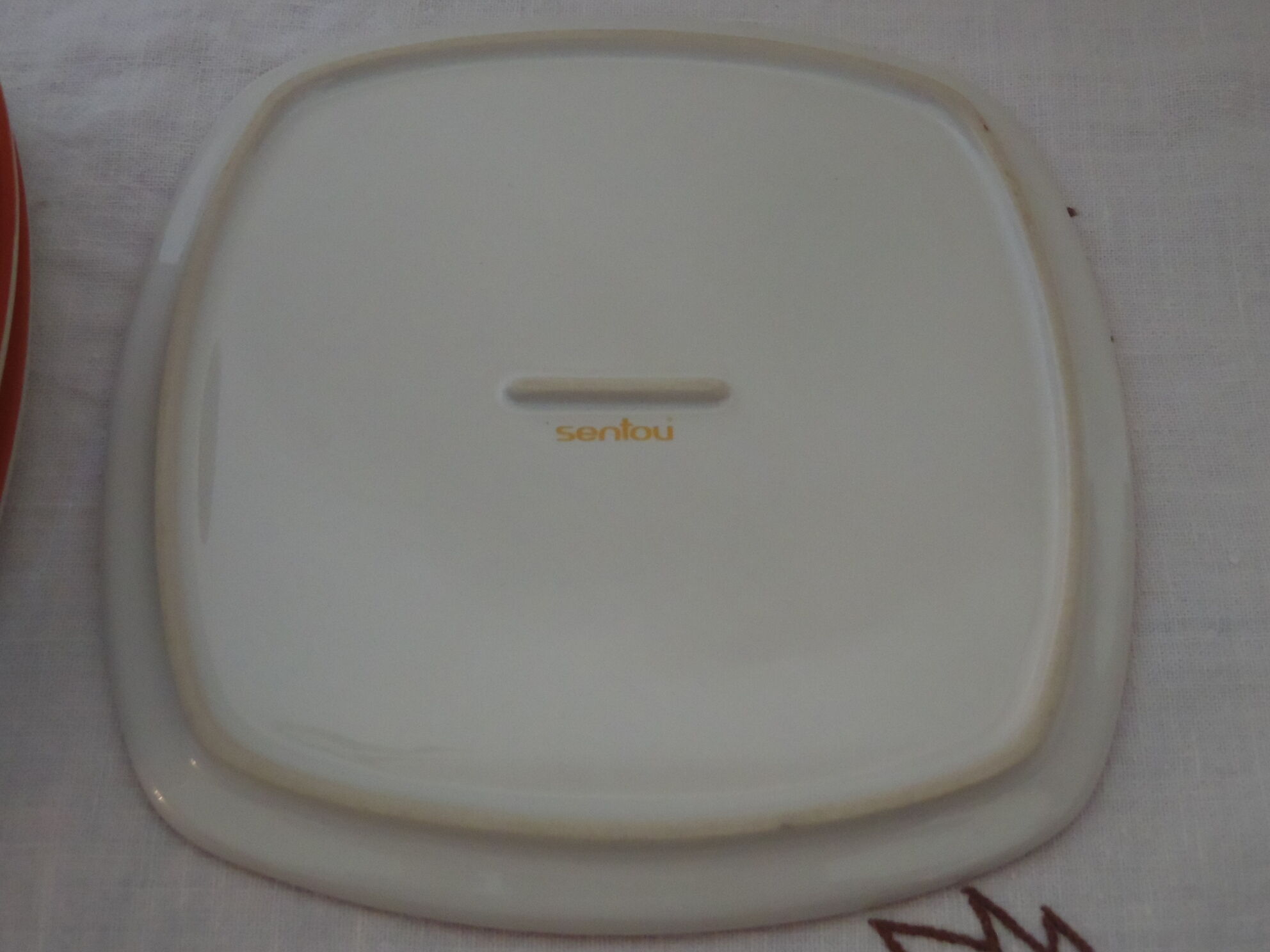 Set of 8 plates with a floral dessert Sentou
