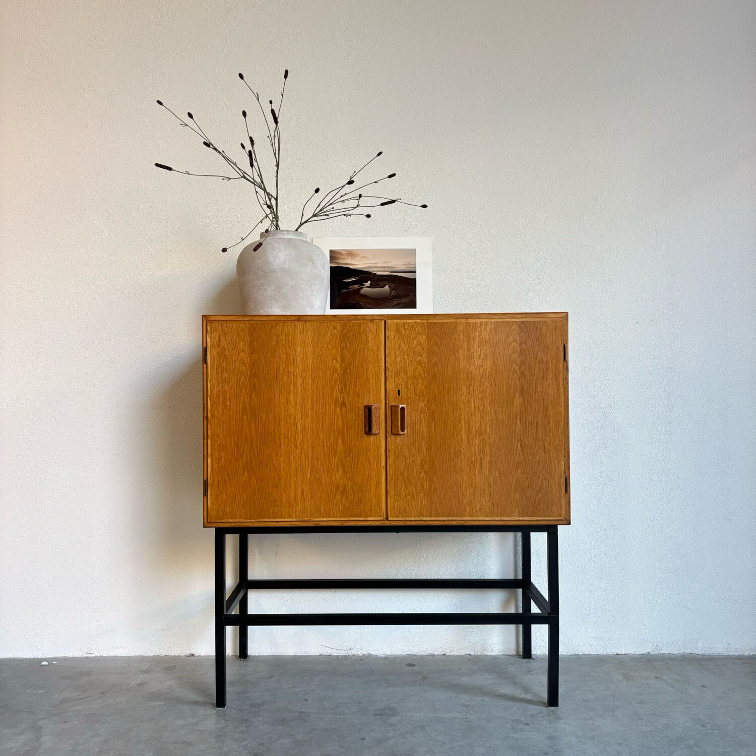 Vintage Danish cabinet oak