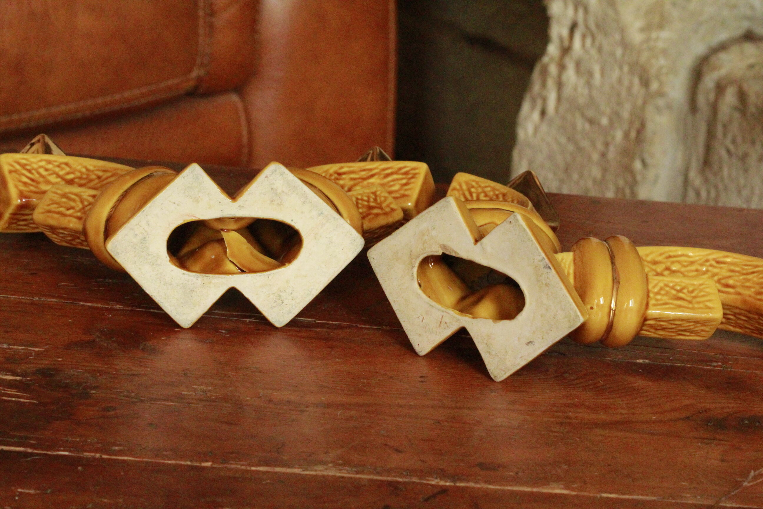 Pair of candle holders