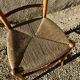 Vintage golden straw chair