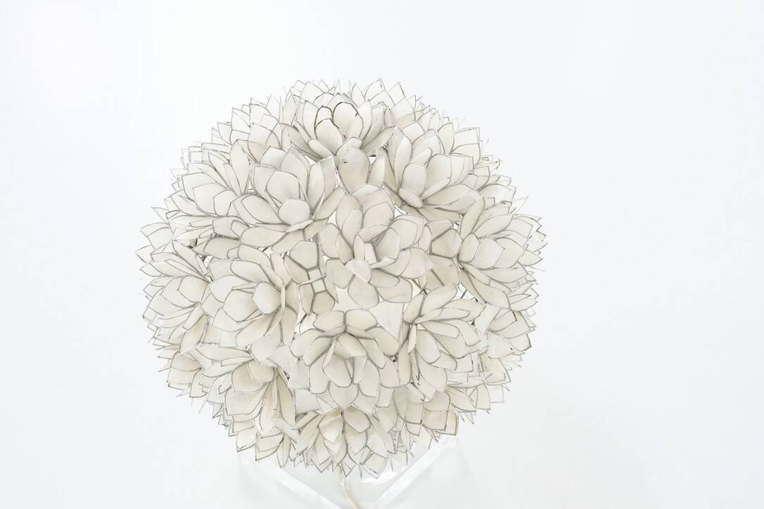 Mother-of-pearl table lamp by Rausch, Germany circa 1960s.