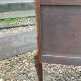 Commode ancienne marqueterie style louis xvi plateau marbre