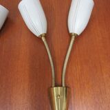 Scandinavian double flexible wall lamp