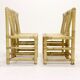 Bamboo dining chairs in tropicalist style 1970