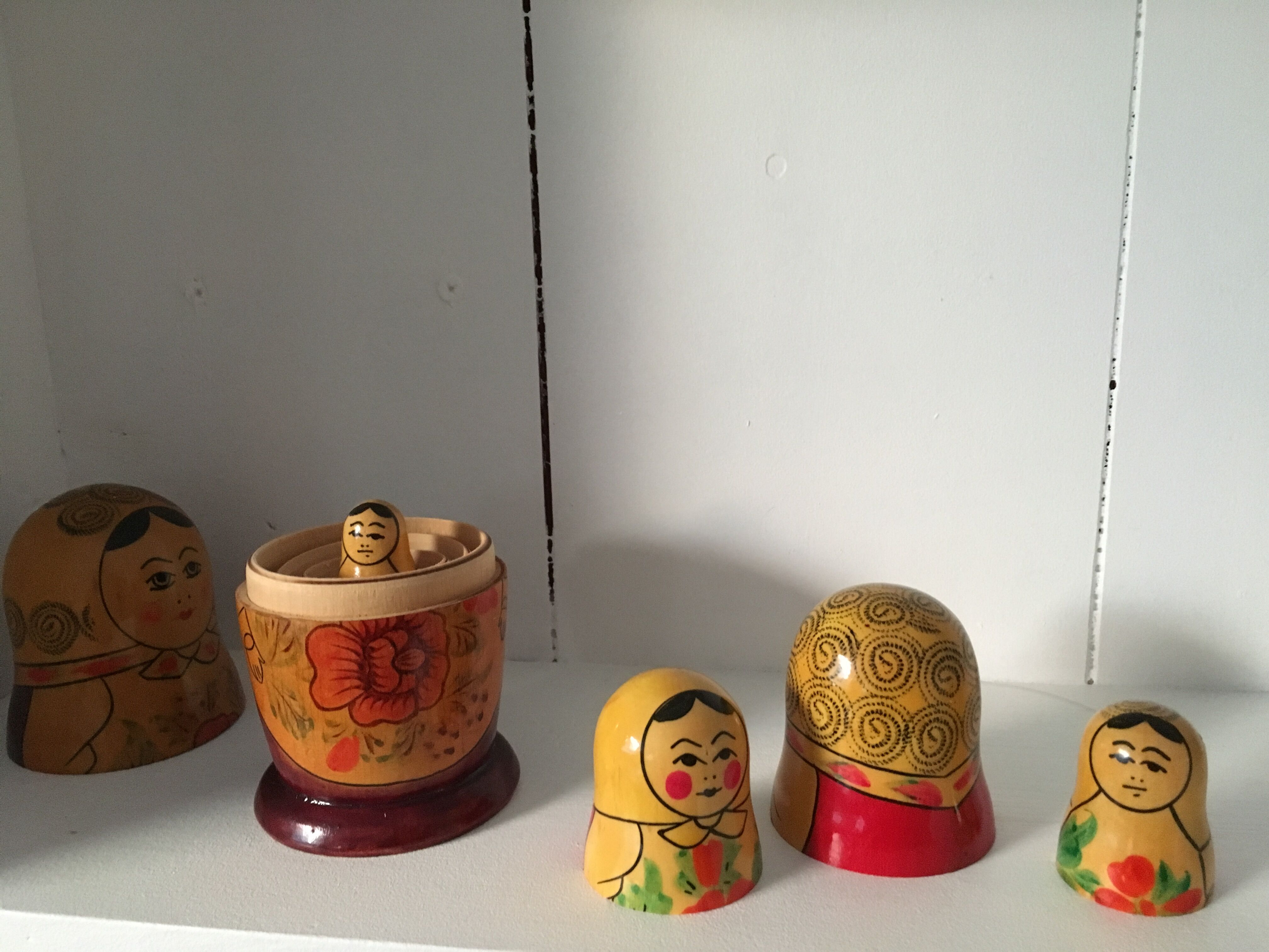 Vintage Russian nesting dolls