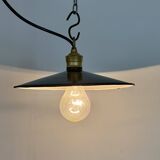 Industrial Dark Blue Enamel Light, 1930s