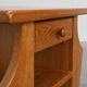 Mid-Century Blonde Oak Side Table, France 1980s