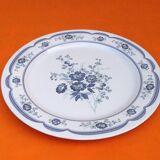 6 assiettes plates / 1 plat de service   décor floral