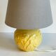Lamp vintage yellow ceramic ball