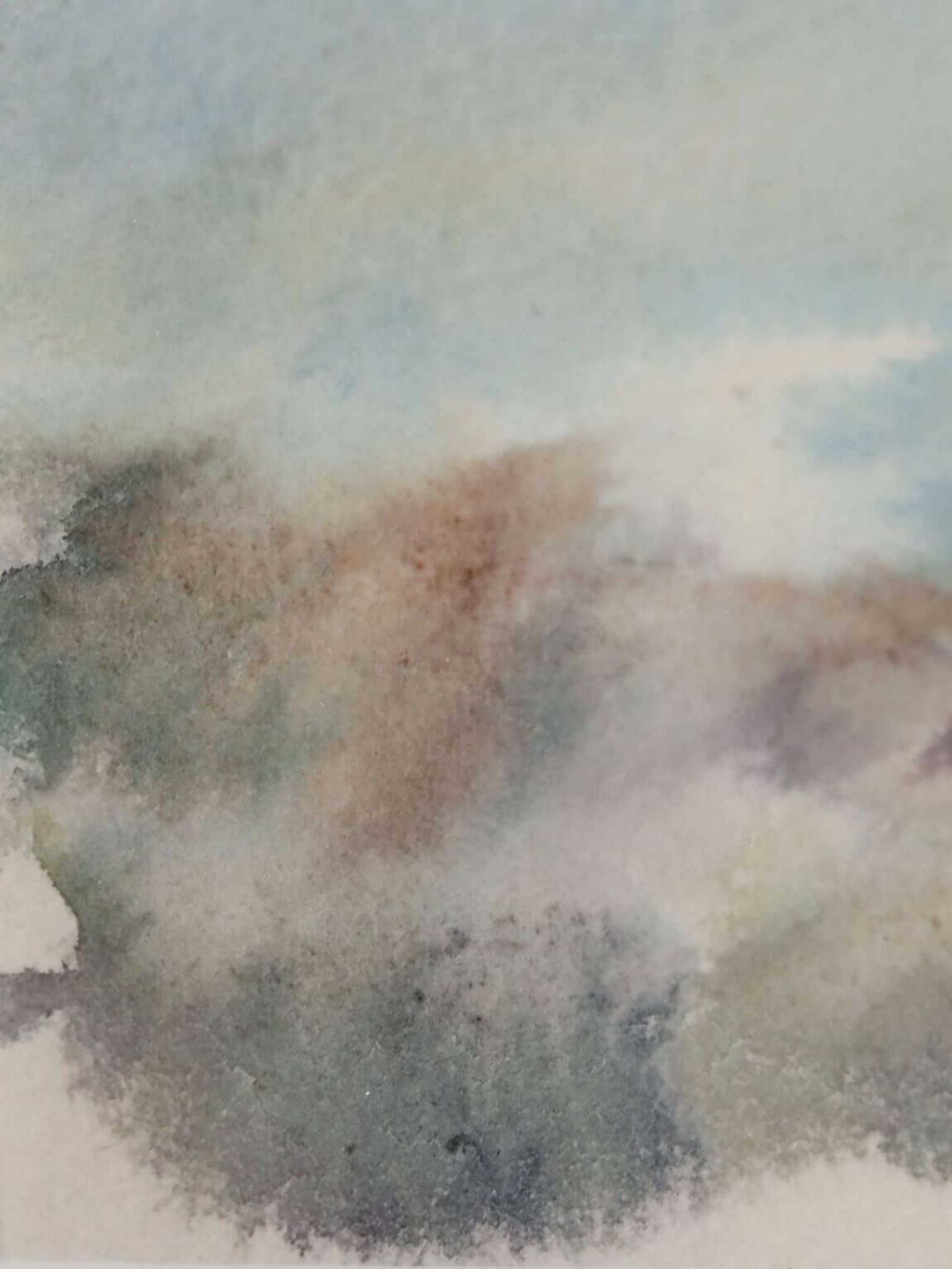 Peinture aquarelle abstraite vintage dans des teintes claires.