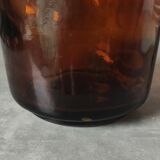 Amber glass bottle