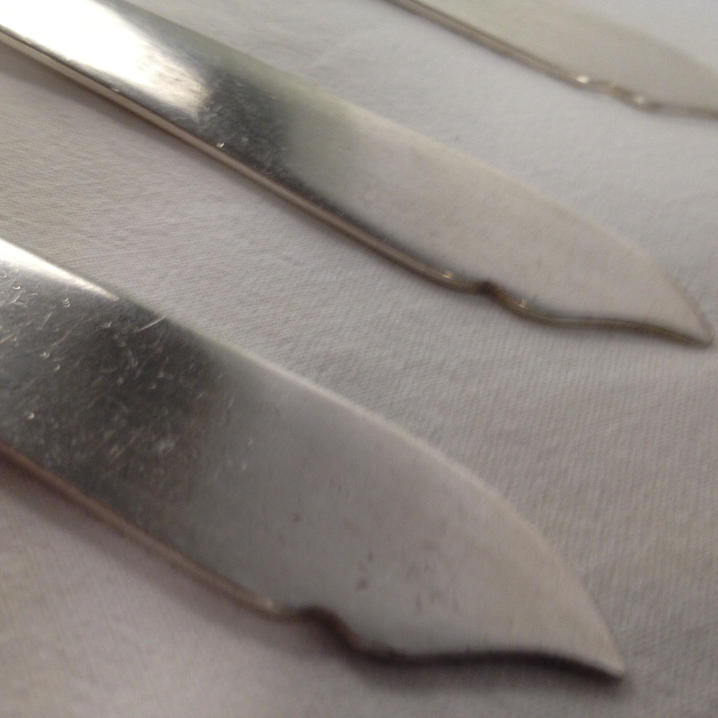 5 butter knives in silver metal Mappin & Webb