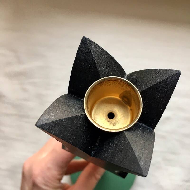 Scandinavian Wooden Tulip Candle Holders - Vintage 90s