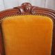 Antique Regency Style padded chair - Wooden structure and horsehair padding - Mustard color