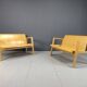 Mid century plywood benches