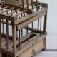 Wooden bird cage