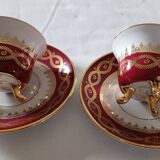 Fine Limoges porcelain mocha cup