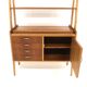 Scandinavian teak bookcase chest of drawers, Sweden, 1960