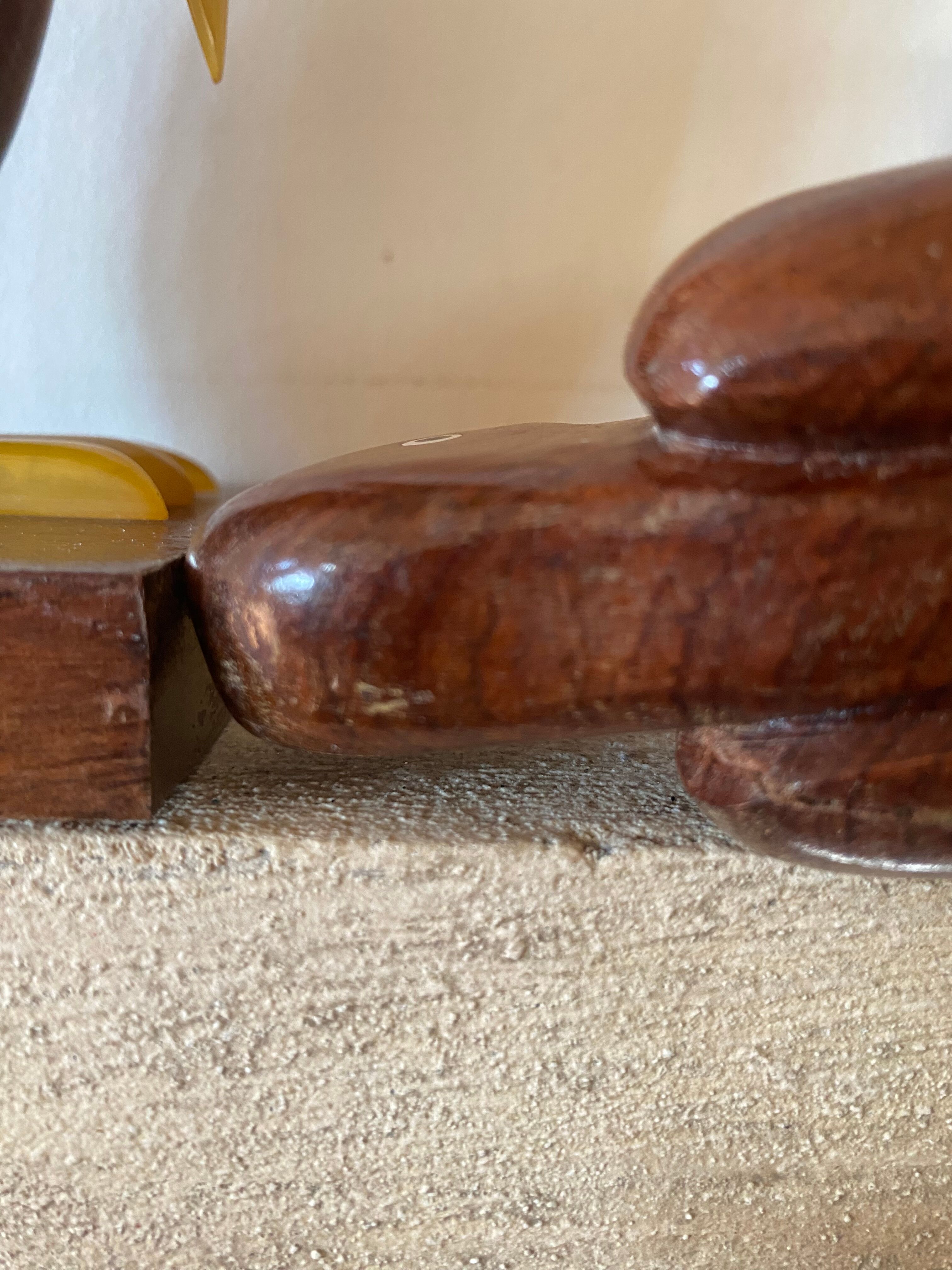 Wooden and bakelite bookends