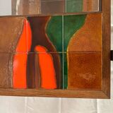 Ceramic and glass coffee table