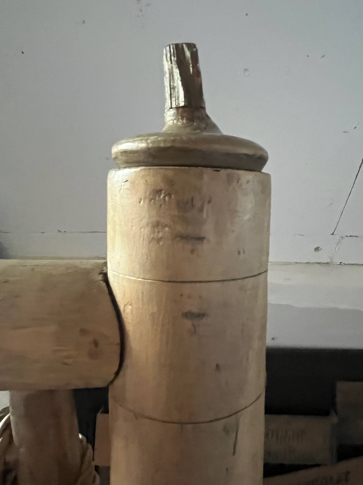 6 wooden and rope chairs attributed to Adrien Audoux & Frida Minet