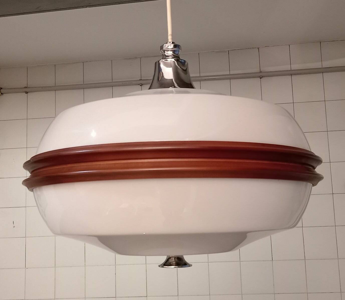 Serafino pendant lamp by A. Brotto and R. Conforti for Esperia, 1970s