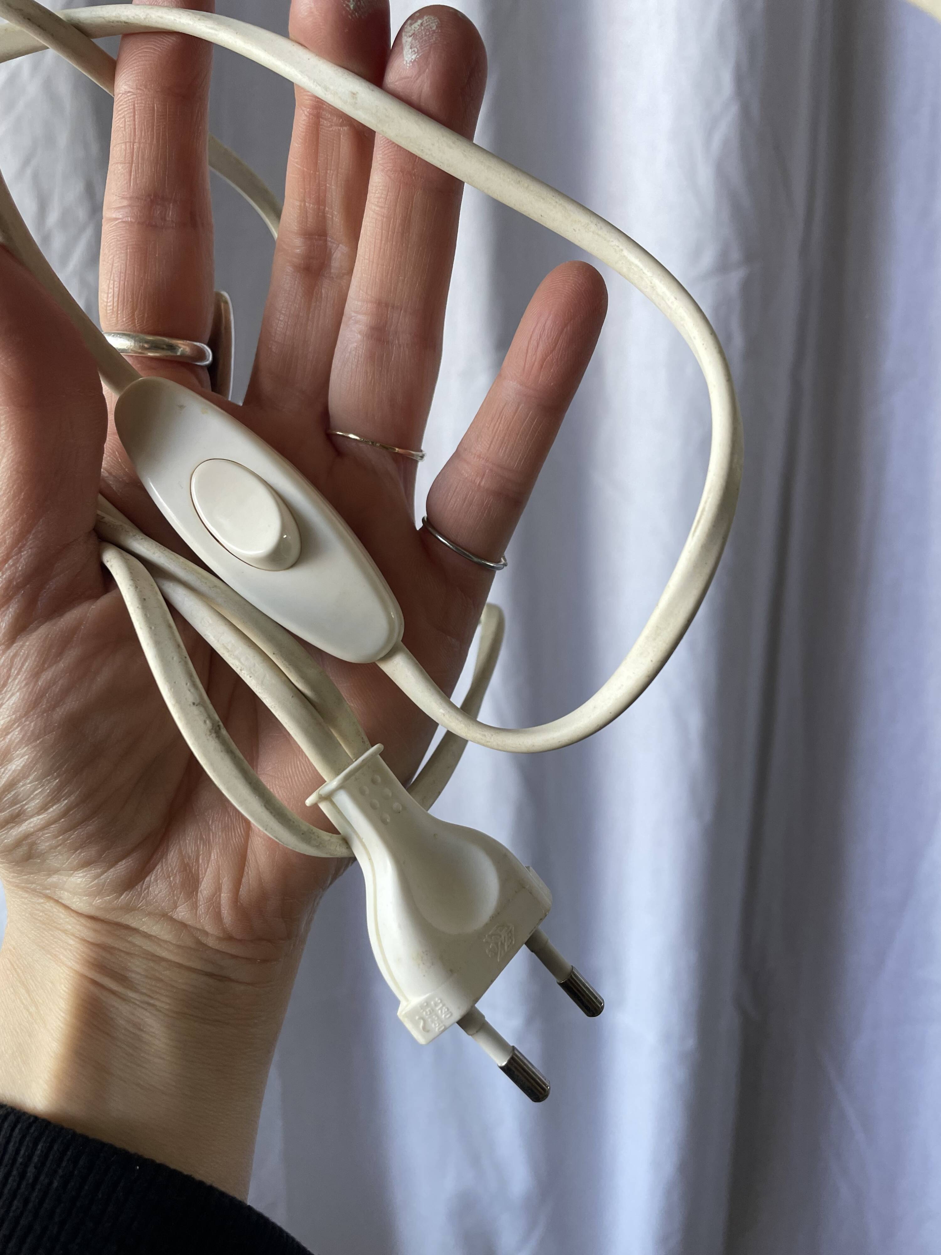 Brutalist glass lamp from the 1970s.